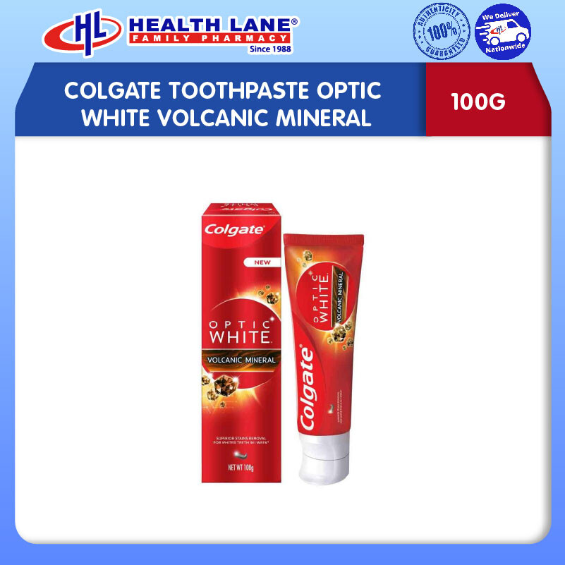 COLGATE UBAT GIGI OPTICPUTIHVOLCANIC MINERAL (100G)